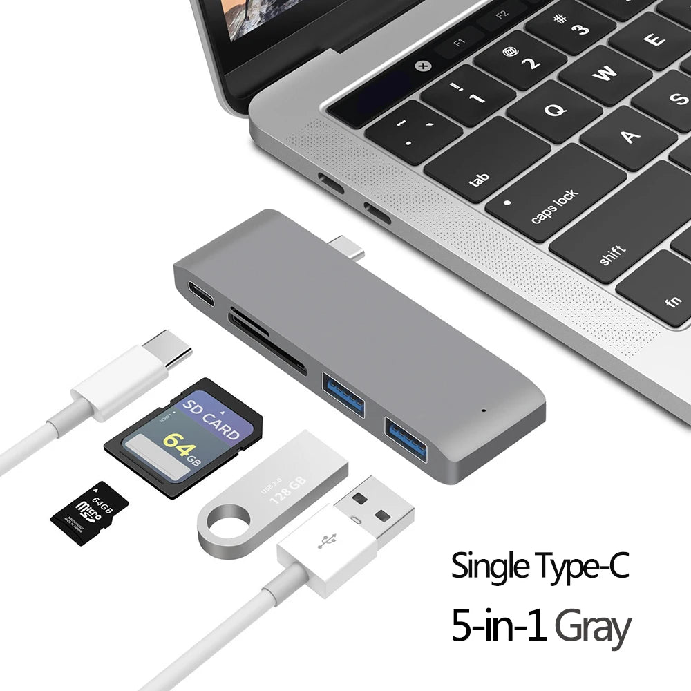 USB C Hub HDMI Adapter – Thunderbolt 3 Multiport Docking Station with 4K Output