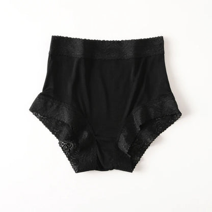 Natural silk high waist Briefs big plus size underwear women transparent seamless woman panties bragas mujer panty