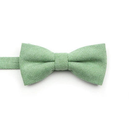 Solid Color Suede Bow Tie - Classic Men  Kids Bowknot for Weddings