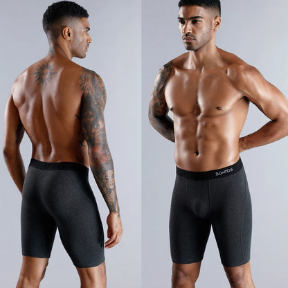 Mens Cotton Boxer Briefs - 3 Pack Comfortable Underwear