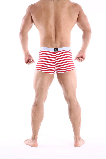 Men Boxers Comfortable Underpants Cotton Low Waist Large Size BoxerShort Striped Breathable Cueca Boxer Homme Underwear