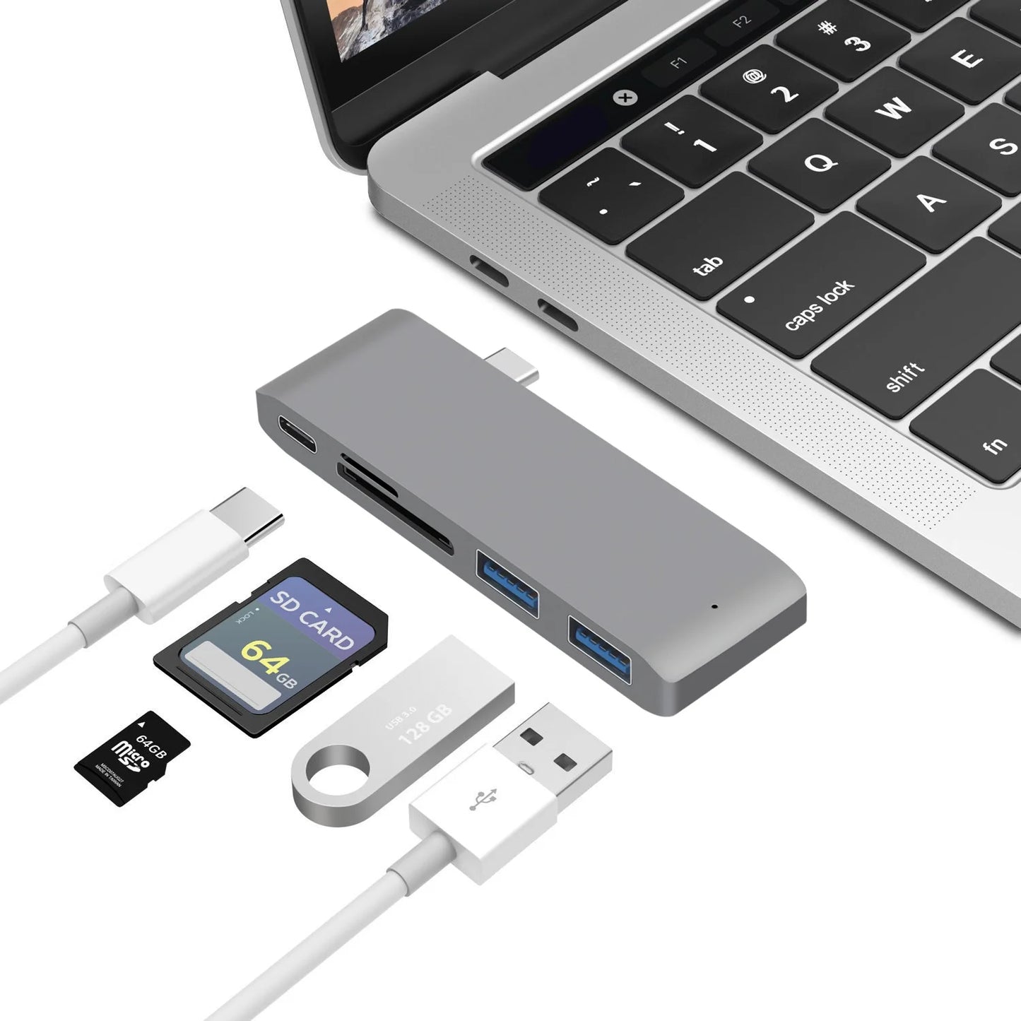USB C Hub HDMI Adapter – Thunderbolt 3 Multiport Docking Station with 4K Output