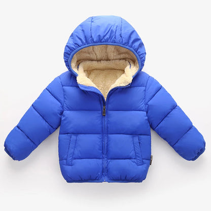 Kids Winter Jackets - Toddler Warm Coats With Zipper Closure | Heavyweight Cotton Outerwear