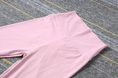 SOISOU Nylon Gym Yoga Pants Women Leggings For Fitness High Waist Long Pants Women Hip Push UP Tights Women Clothing 2 Types