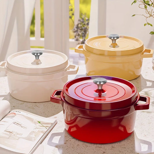 Lightweight Non-Stick Aluminum Soup Pot - Even Heat Distribution for Home  Restaurant Use - ZOOMNSTORE