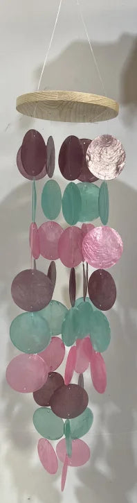 Natural Seashell Wind Chimes - Handmade Coastal Decor for Tranquil Spaces