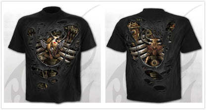 Mens 3D Skull T-Shirt - Punk Summer Streetwear Top O-neck Sizes XXS-5XL - ZOOMNSTORE