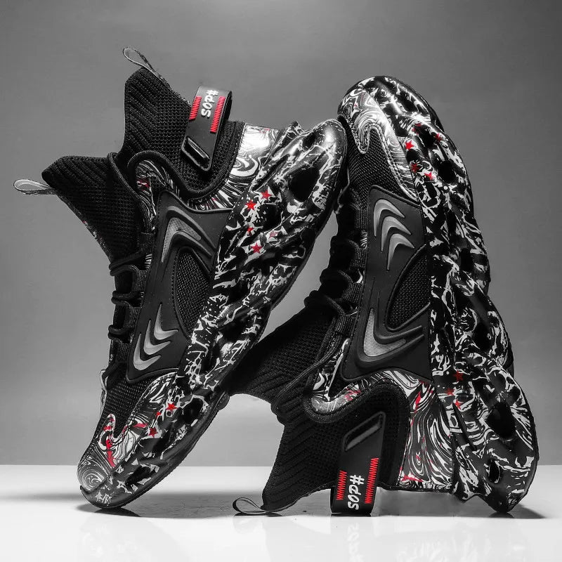 Men Casual Sneakers - Luxury Breathable Trainers Slip-On Running Shoes