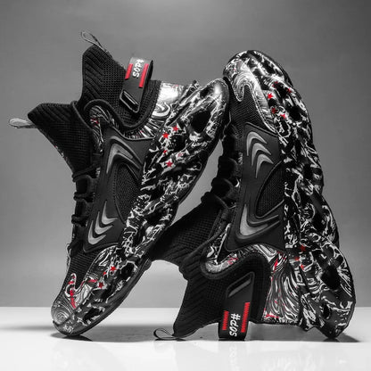Men Casual Sneakers - Luxury Breathable Trainers Slip-On Running Shoes