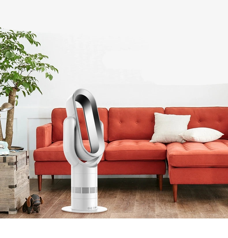 Cold and warm fan Remote Control Bladeless Cooling Fan 220V Ultra-quiet Electric Fan Air Purifier Top Quality Appointment 1-9H