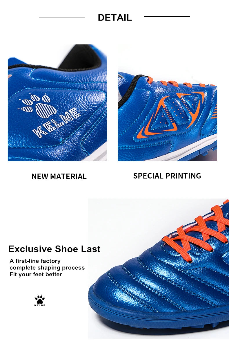 KELME Men Training TF Soccer Shoes Artificial Grass Anti-Slippery Youth Football Shoes AG Sports Training Shoes   871701