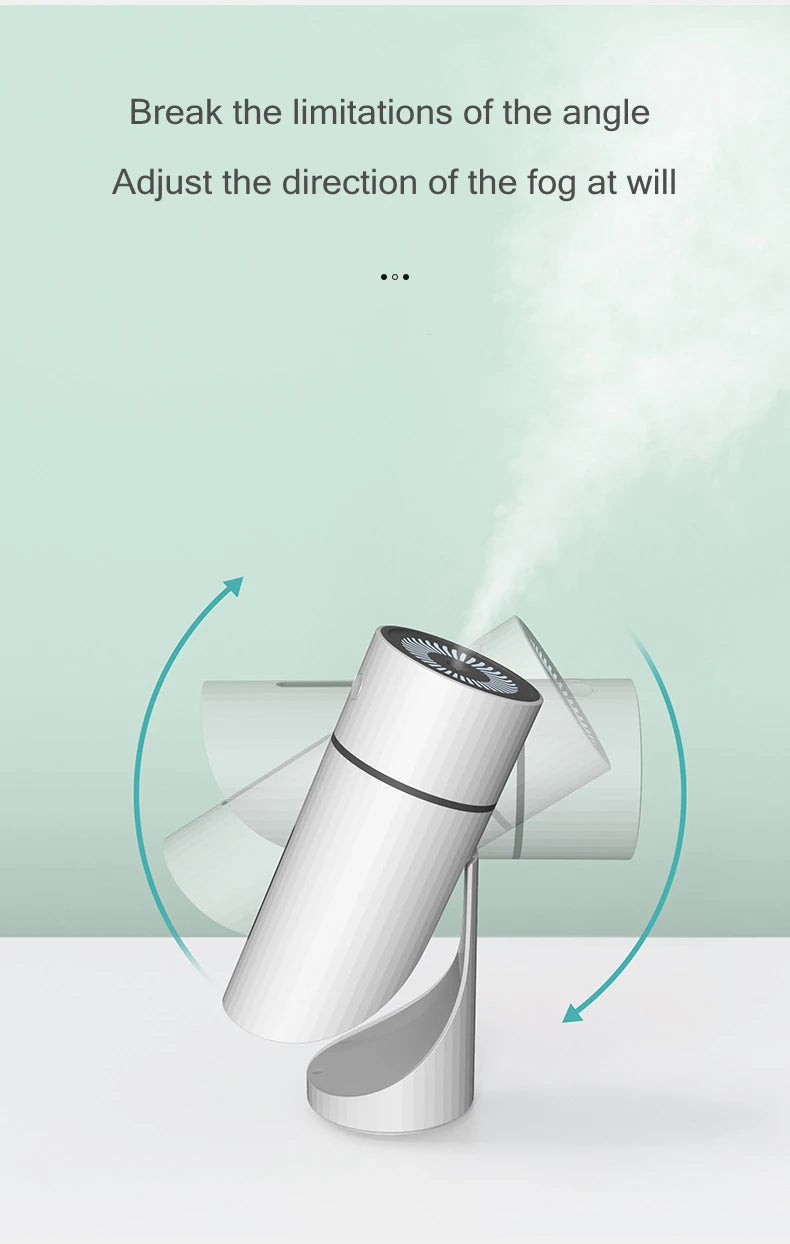 Wireless Aromatherapy Humidifier - 260ML USB Ultrasonic Diffuser with Rechargeable Battery - ZOOMNSTORE