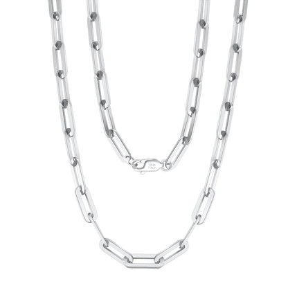 S925 Sterling Silver Hip Hop Chain Necklace - Custom Curb Cuban Satellite Box Snake Bone - ZOOMNSTORE
