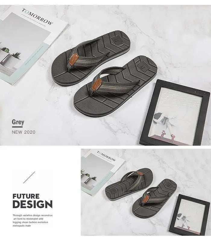 Summer Flip Flops Men Drainage Non-Slip Design Men Beach Shoes Outdoor Comfort Flip Flops Men Big Size 50 Zapatos De Hombre
