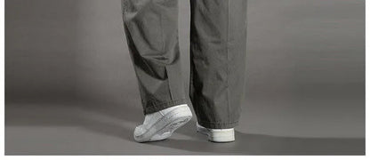 Men's Cargo Pants Cotton Black Work Pants Summer Casual Climbing Joggers Man Sweatpants Sports Spring Autumn Twill Trousers