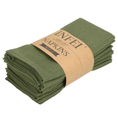 Cotton Linen Napkins Set of 12 - Soft 40x40cm Placemats for Dining  Events