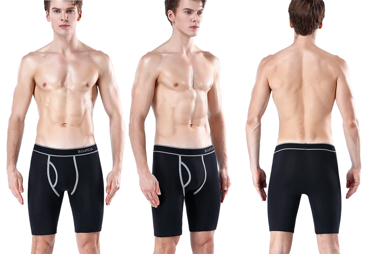 SRBONITOS Long Boxer For Men Underwear High Quality Coton Men's Panties Man Underpants Boxershorts Shorts Calvin Calecon Sexy