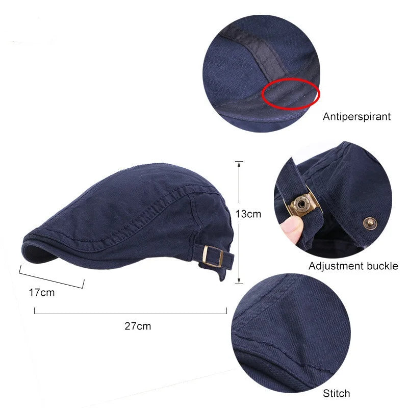 Cotton Hunting Cap Baseball Cap With  Adjusting Buckle Golf Cap
