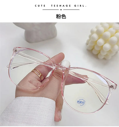 Anti Blue Light Glasses - Transparent Frames Round Eyewear for Unisex