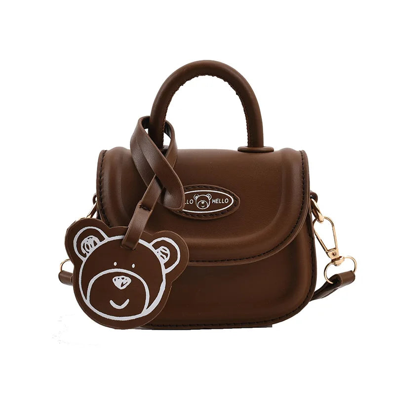 Trendy Childrens PU Crossbody Bag - Handmade Toddler Coin Pouch Purse - ZOOMNSTORE