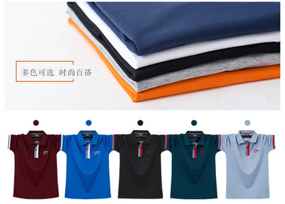 2021 Summer Loose Polo Shirt Men Casual Short Sleeve Polo Shirts Cotton Fashion Breathable Tops Male Plus Size 4XL 5XL 6XL HA204
