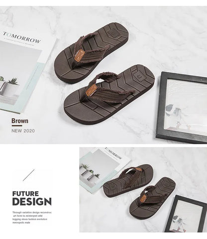 Summer Flip Flops Men Drainage Non-Slip Design Men Beach Shoes Outdoor Comfort Flip Flops Men Big Size 50 Zapatos De Hombre