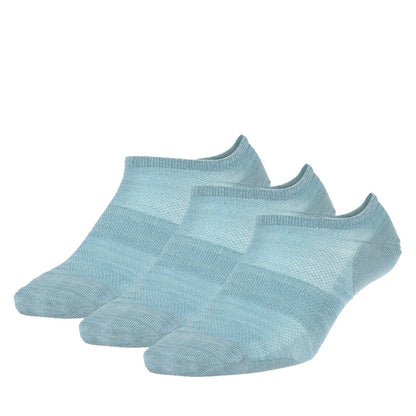 Merino Wool Athletic Socks - No Show Ankle Breathable Mesh, Toe Heel Reinforcement