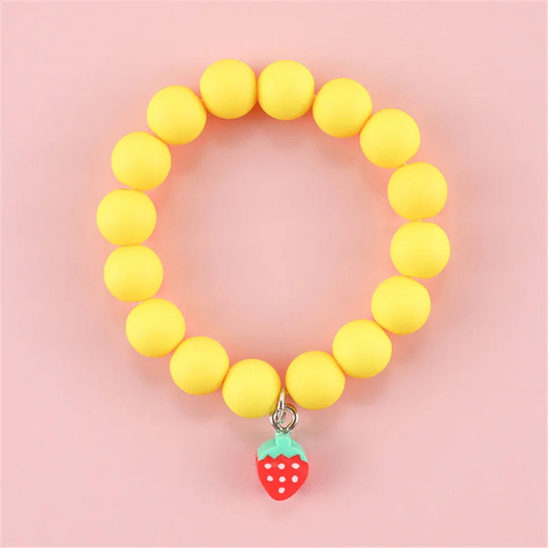 Cute Popcorn Beads Bracelet - Friendship Jewelry for Girls with Star Moon Cloud and Flower Accents