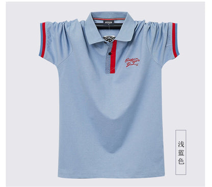 2021 Summer Loose Polo Shirt Men Casual Short Sleeve Polo Shirts Cotton Fashion Breathable Tops Male Plus Size 4XL 5XL 6XL HA204