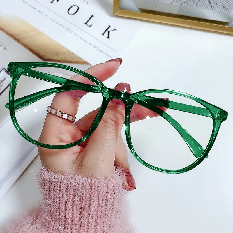 Anti Blue Light Glasses - Transparent Frames Round Eyewear for Unisex
