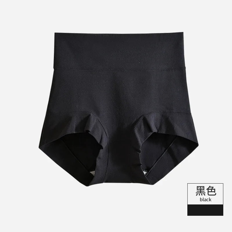 60S Cotton Panties High-Rise Panties for Women Ladies Plus Size Womens Briefs Underwear Women Tighten The Abdomen Safety Shorts