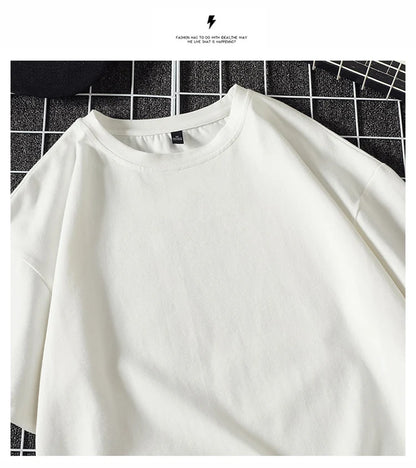 LEGIBLE 2025 Summer Men's T Shirt Casual Loose Cotton Short Sleeve T-Shirt Mens Top Tee shirt Men