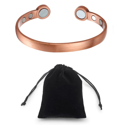 Men Magnetic Copper Bracelet Healing Bio Therapy Arthritis Pain Relief Bangle Cuff Jewelry Bracelets For Women Drop Shipping