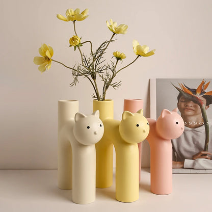 Luxury Ceramic Animal Vase for Modern Home Decor - Perfect Christmas  Birthday Gift - ZOOMNSTORE