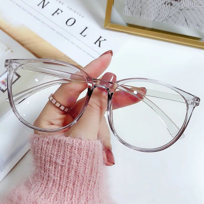 Anti Blue Light Glasses - Transparent Frames Round Eyewear for Unisex