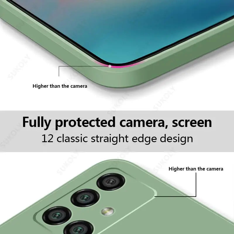 Liquid Silicone Case For Samsung Galaxy S24 S25 FE S26 S23 S22 Ultra Plus S25 Edge A57 A37 A56 A17 A16 A36 A54 A55 5G Soft Cover