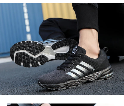 Men's Mesh Breathable Casual Shoes Non-Slip Stable Shock Absorption Lightweight Sneakers Couple Basket Homme 2020 la sportiva