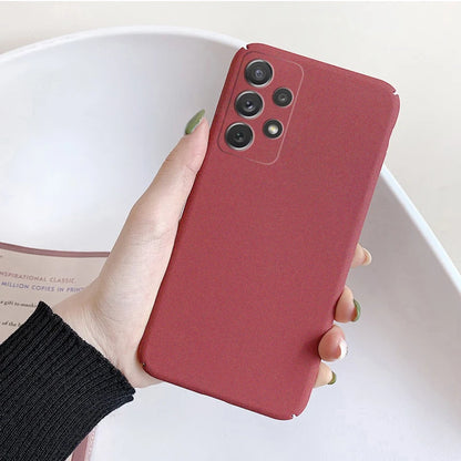 Ultra-Thin Slim Matte Sandstone Case For Samsung Galaxy A17 A55 A54 A53 S26 S25 S22 S23 S24 Ultra Plus Shockproof Hard PC Case