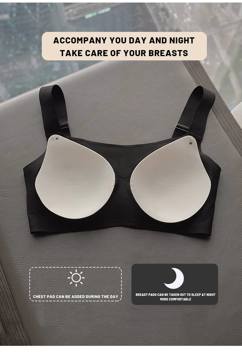 MeooLiisy C to F Cup Plus Size Tube Top Underwear Minimizer Seamless Active Bras Wireless Surper Comfortable Lingerie  XXXXL