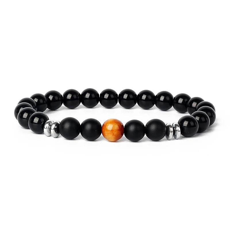 Hematite Magnetic Bracelet Man Weight Loss Bracelet Natural Stone Magnetic Bracelet Slimming Woman Health Care Therapy Jewelry