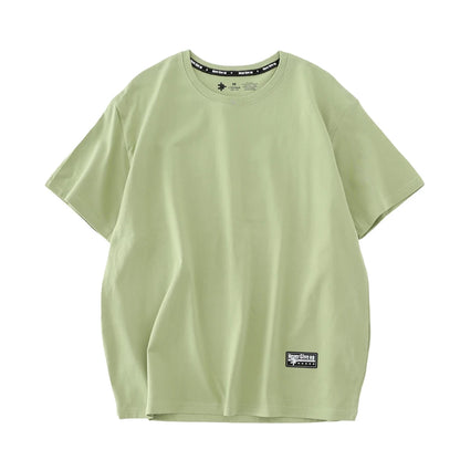 WAVLATII New Women 100% Cotton T shirts Female Green Fashion Oversized Streetwear Short Sleeve Tees Tops for Summer
