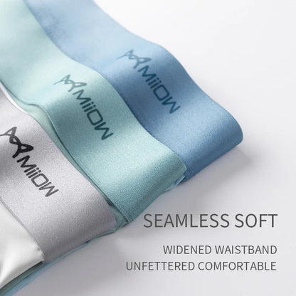 Mens Antibacterial Ice Silk Boxer Shorts - 3 Pack 5XL Underwear