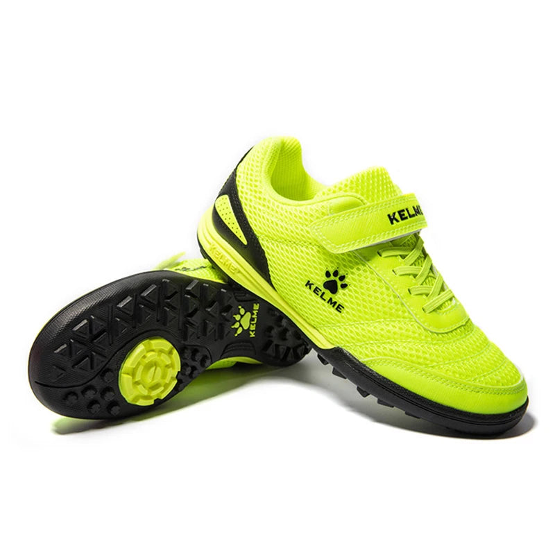 KELME Kid's Soccer Shoes HG Sole Football Boots Soccer Sneakers Light Training Shoes Children Sportswear Brand 6873003