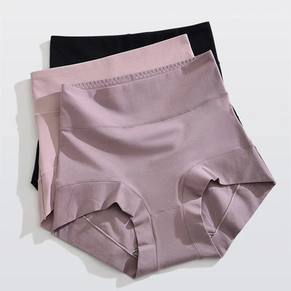 High Waist Underwear Women 60S Cotton Panties Plus Size Womens Briefs Cozy Female Underwear Tighten The Abdomen Safety Shorts