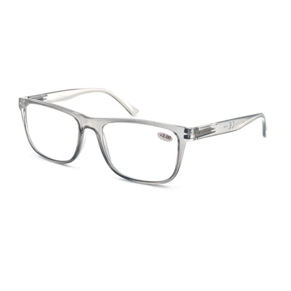 Oversized Reading Glasses - Wide Square Eyeglasses With Spring Hinge For Men & Women