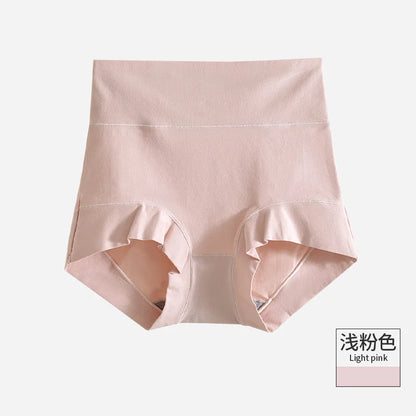 High Waist Underwear Women 60S Cotton Panties Plus Size Womens Briefs Cozy Female Underwear Tighten The Abdomen Safety Shorts