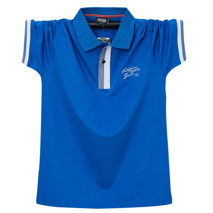 2021 Summer Loose Polo Shirt Men Casual Short Sleeve Polo Shirts Cotton Fashion Breathable Tops Male Plus Size 4XL 5XL 6XL HA204