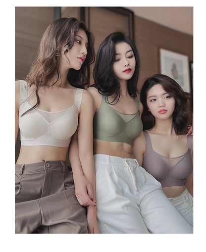 MeooLiisy C to F Cup Plus Size Tube Top Underwear Minimizer Seamless Active Bras Wireless Surper Comfortable Lingerie  XXXXL