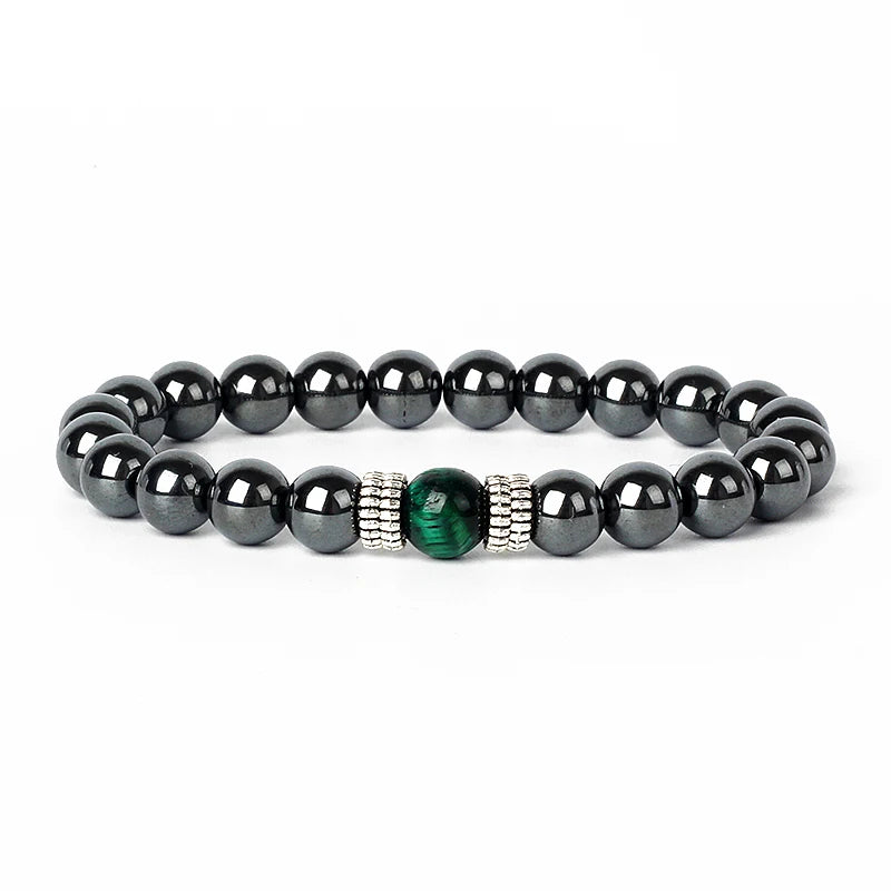 Hematite Magnetic Bracelet Man Weight Loss Bracelet Natural Stone Magnetic Bracelet Slimming Woman Health Care Therapy Jewelry