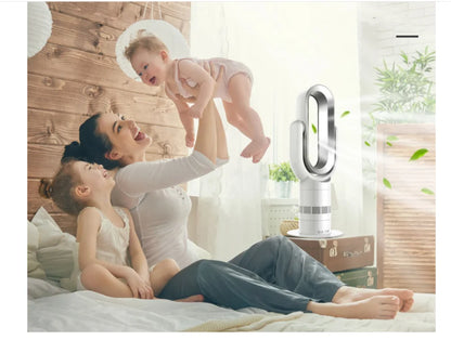 Cold and warm fan Remote Control Bladeless Cooling Fan 220V Ultra-quiet Electric Fan Air Purifier Top Quality Appointment 1-9H